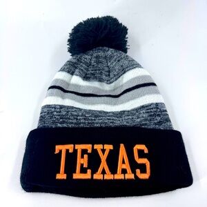 University of Texas‎ Longhorns Black and Gray Knit Beanie.